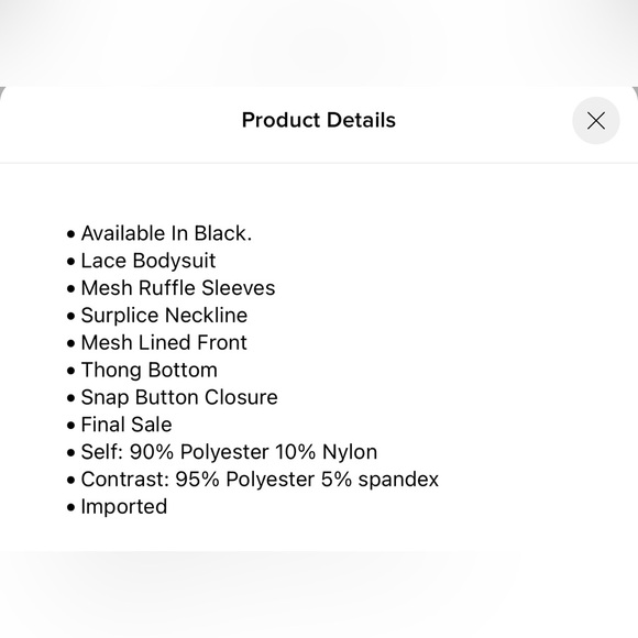 NWT- Fashion Nova- She's So Extra Bodysuit - Black - Picture 6 of 6